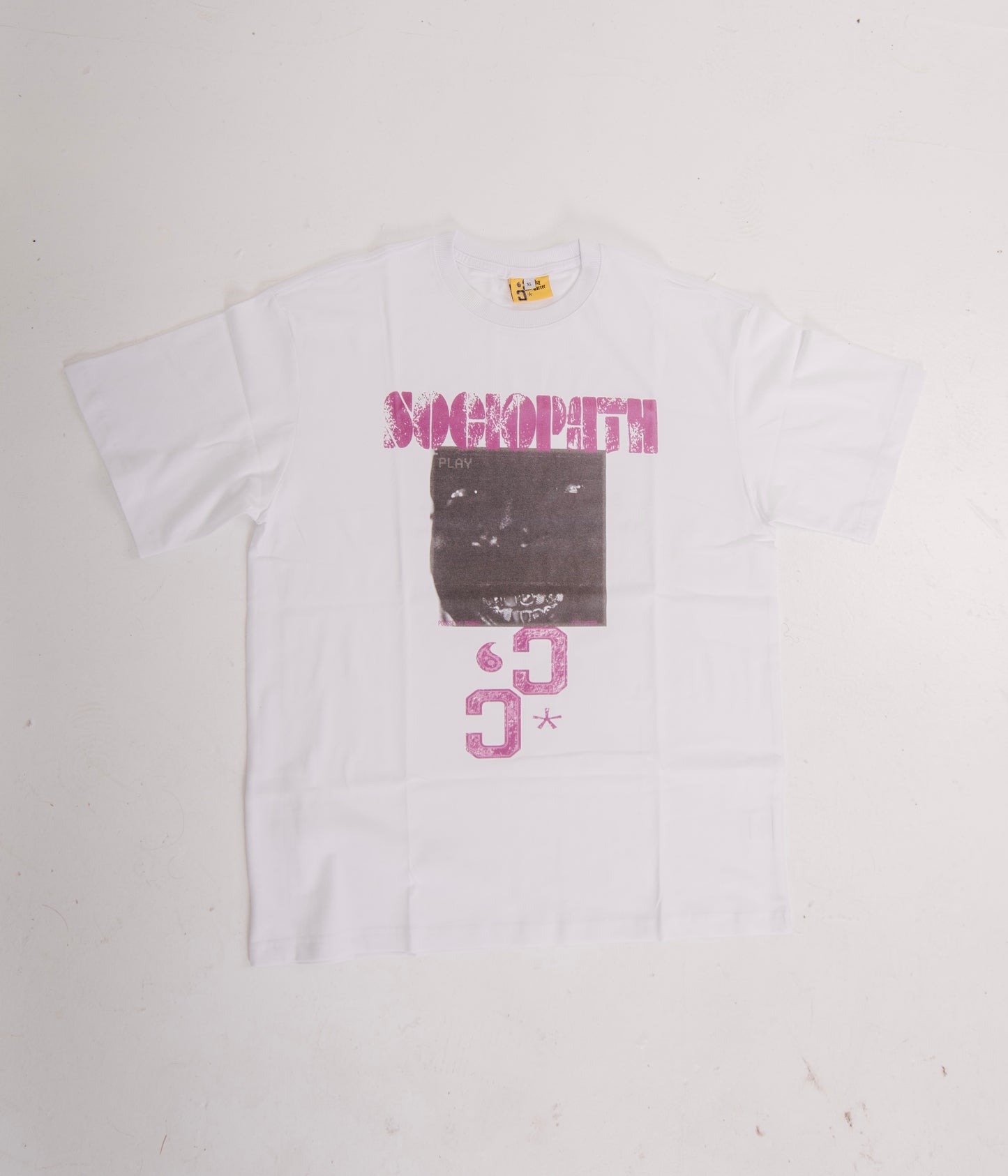 SOCIOPATH TEE WHITE - CITY CARTER
