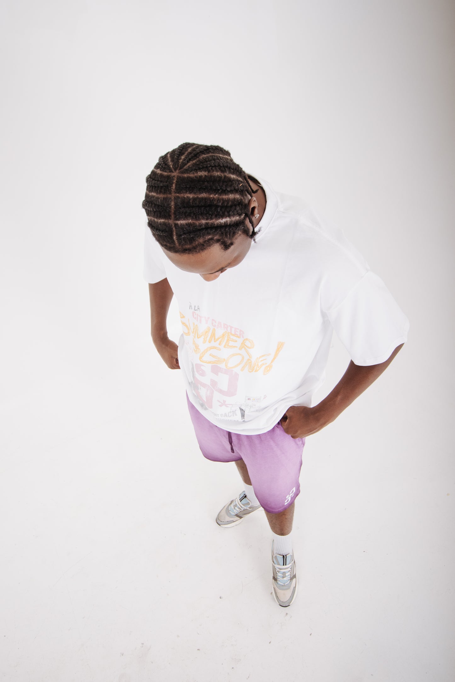 GONE FOR THE SUMMER WHITE TEE - CITY CARTER