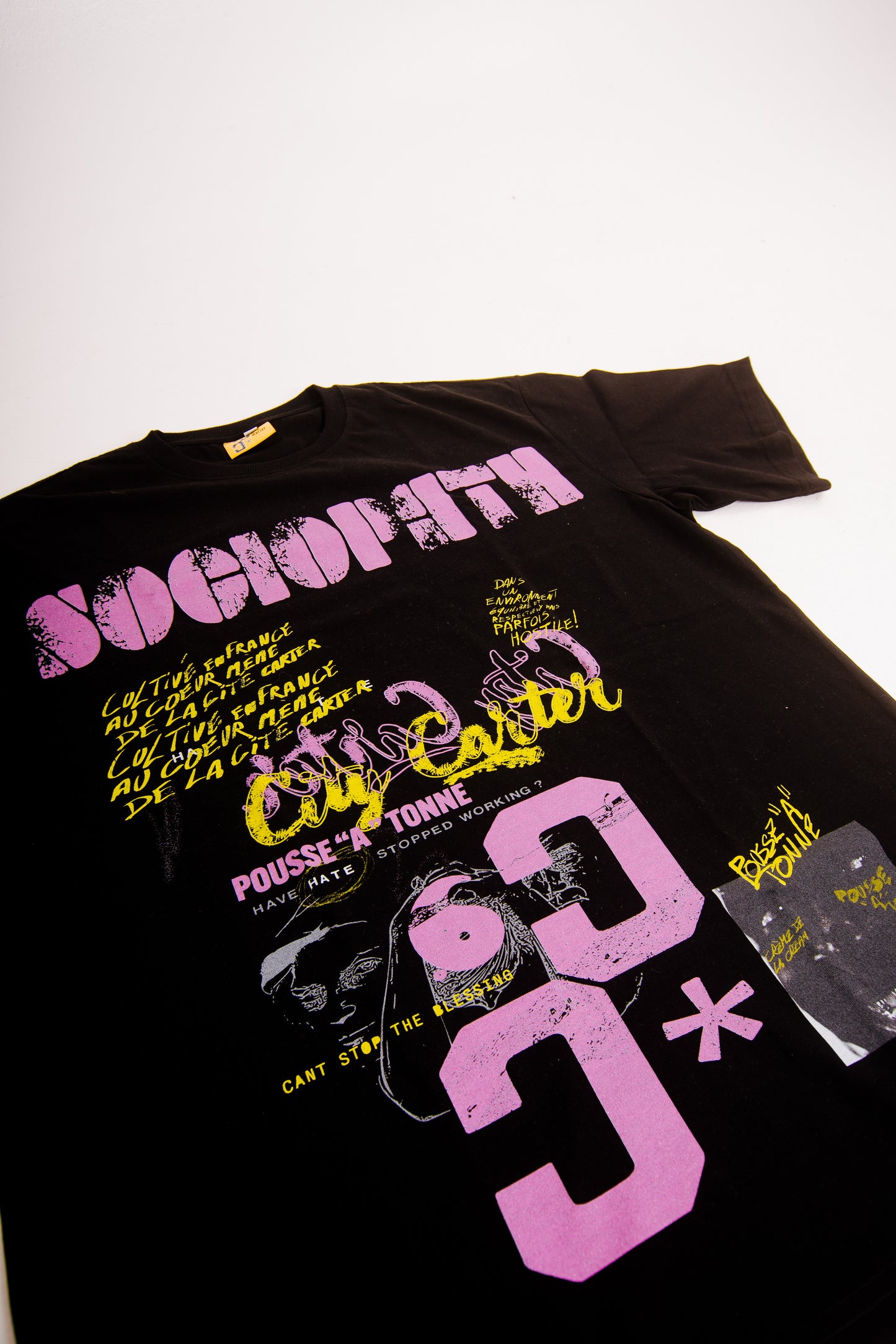 SOCIOPATH BLACK TEE - CITY CARTER