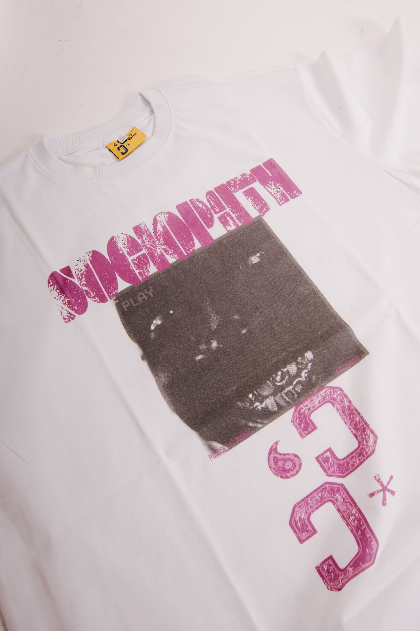 SOCIOPATH TEE WHITE - CITY CARTER